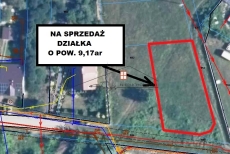Działka na sprzedaż o pow. 917 m2
